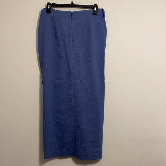 Zara new blue knot midi skirt large - Picture 5 of 7